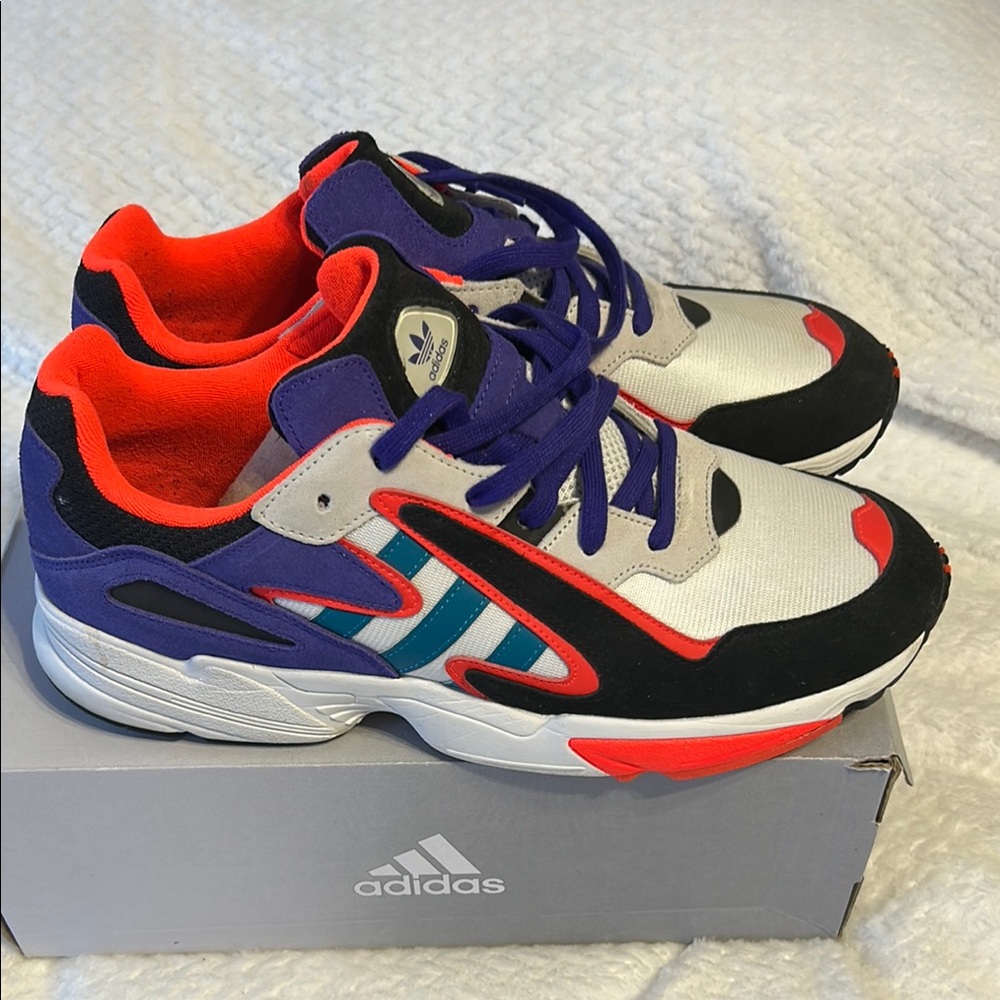 Adidas Red and Purple Sneakers with Athletic Design